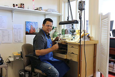Hugo, jeweler working at Gold Rush Jewelers in Novato, CA