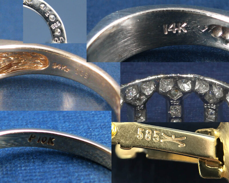 Gold jewelry hallmarks Gold Rush Jewelers