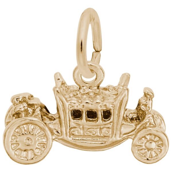 Gold Royal Carriage Charm