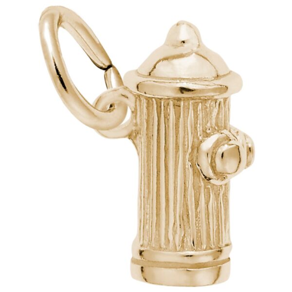 Gold Fire Hydrant Charm