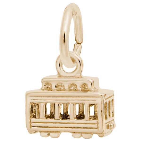 Gold Cable Car Charm