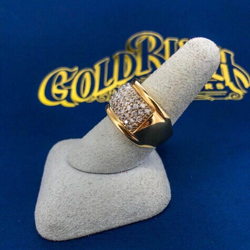 Diamond Fashion bead set Estate ring - Image 3