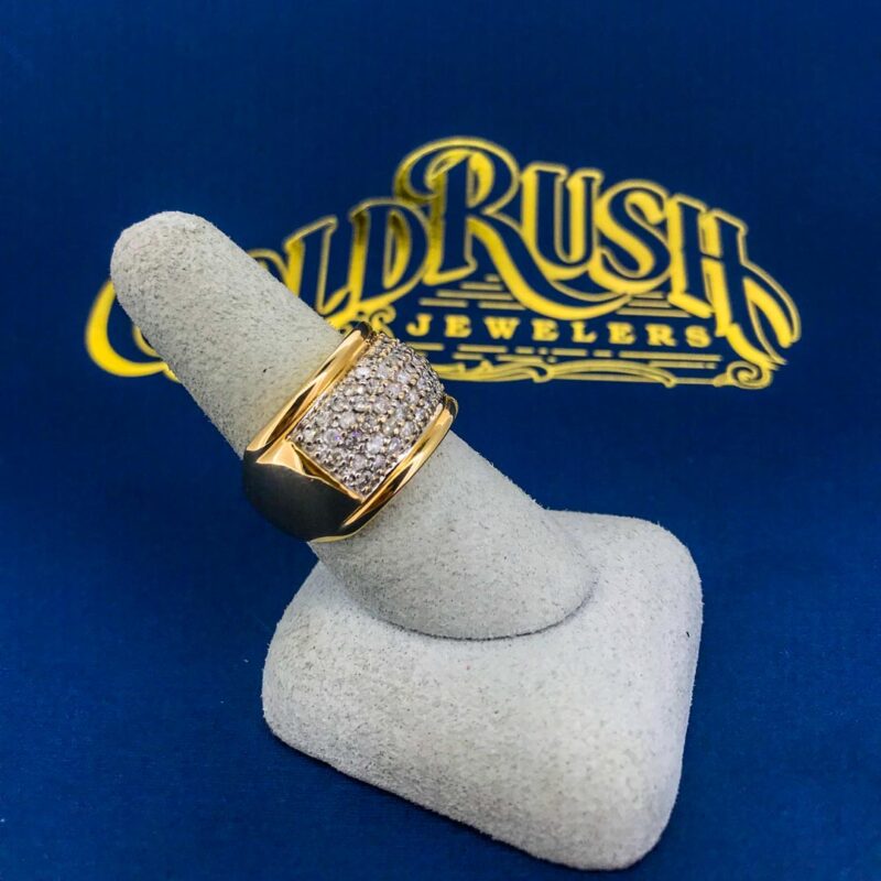 Diamond Fashion bead set Estate ring - Image 2